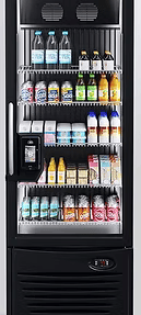 AI-powered micro market vending machine with snacks and drinks